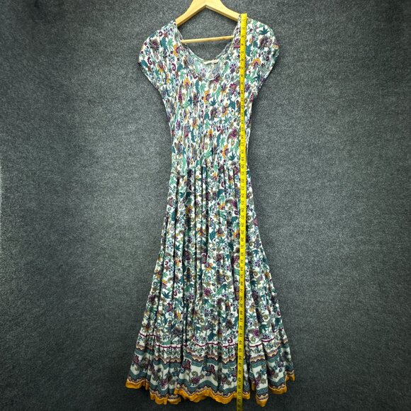 **SOLD**Soft Surroundings Kara Maxi Floral Dress Large Tiered Boho Cottagecore - Picture 9 of 14